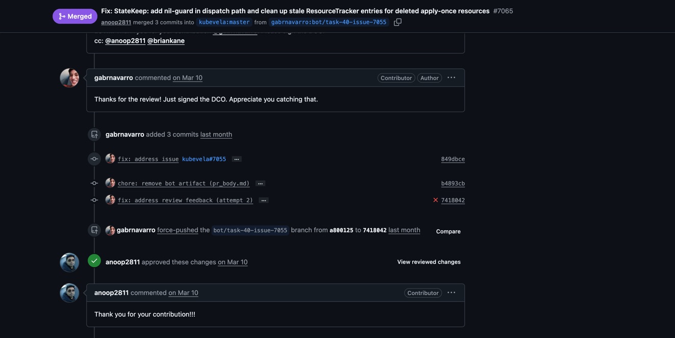 kubevela maintainer LGTM